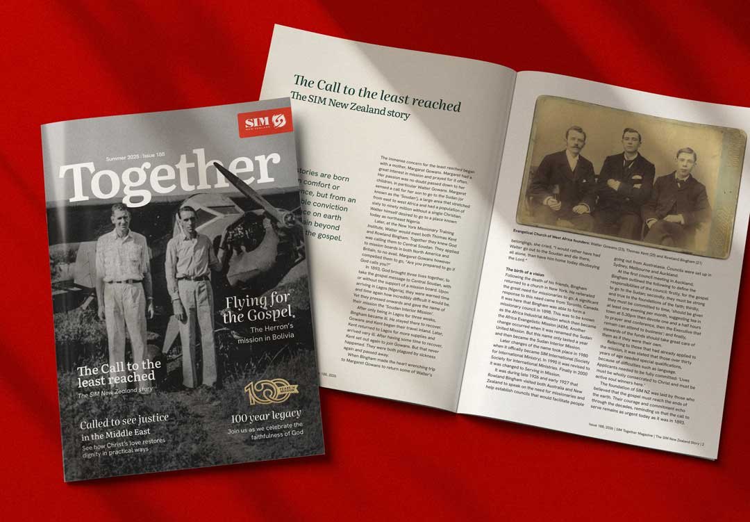Together magazine issue 188 with the gold 100 Years in Mission mark on the cover